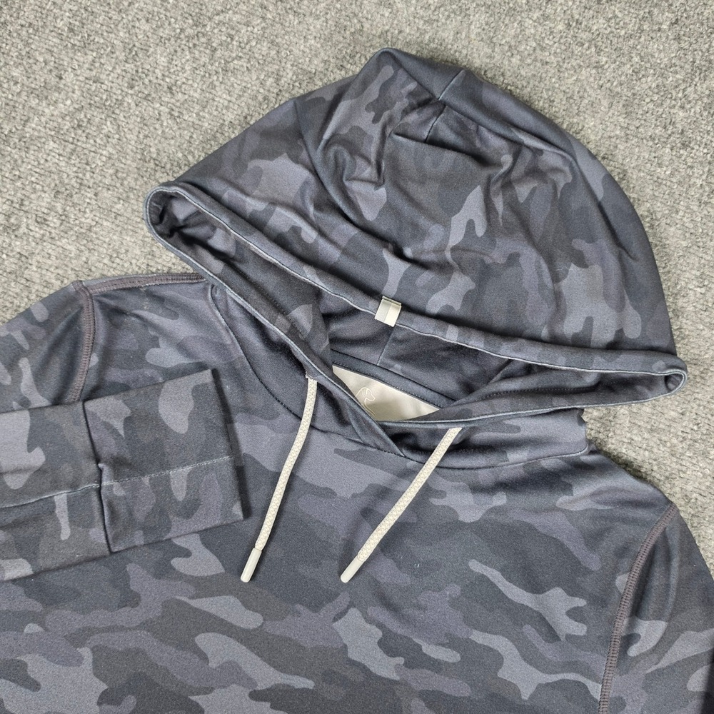 Rhoback Tempo Hoodie Womens S Grey Camo Performance Cropped FA23_1_WHOD